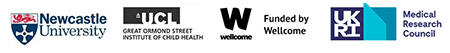 NU, UCL, MRC and Wellcome logos